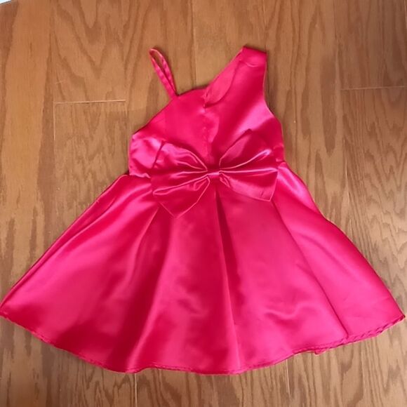 RED BOW PARTY DRESS  - Picture 1 of 4
